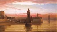 A Lugger Entering Peel Harbour