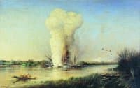 The Explosion of a Turkish Battleship on the Danube