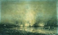 The Explosion of a Turkish Warship on the Danube