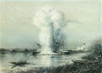 The Explosion of a Turkish Steamship