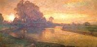 View on the Thames, Evening, When Swallows Homeward Fly
