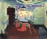 First World War: Action Operating Theatre in a Battleship