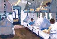 Interior of a Naval Ambulance Train