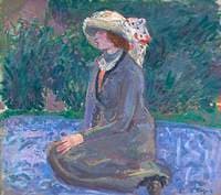 Mrs Spencer Frederick Gore in the Garden of Rowlandson House