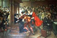 House of Commons, 1628–1629, Speaker Finch Held by Holles and Valentine
