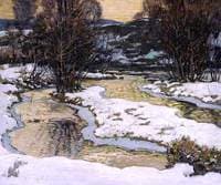 Winter River Scene