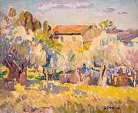 Farmhouse among Trees