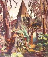 Monk's House Garden and St Peter's Church, Rodmell