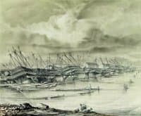 Kronstadt Harbour after the Flooding