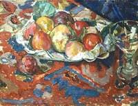 Still Life with Peaches