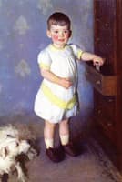 Little Boy with His Dog