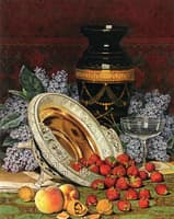 Still Life with Strawberries and Lilacs