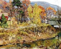 Autumn Scene with River