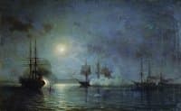 The Night Attack on the Flora Frigate, 1853