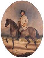 Frederick William Robert Stewart, 4th Marquess of Londonderry, KP, PC, on a Horse by the