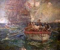 A Fight with Pirates on the High Seas