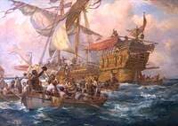 Attack on a Spanish Treasure Ship, 1620