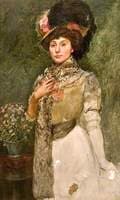 Portrait of a Woman in a Feather Hat