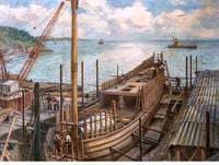 The Building of 'Mayflower II', Brixham, Devon