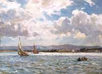 The Purbecks from Poole Harbour, Dorset