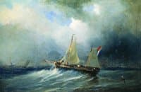 Sailing Boat at Sea