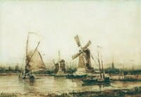 Landscape with Windmills