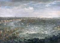 The Thames during the Great Frost of 1739
