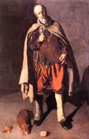 The Hurdy-gurdy Player with a Dog