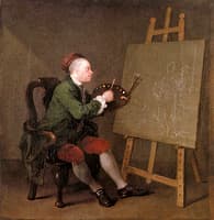 Self-Portrait Painting the comic Muse