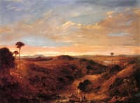 Maoris Returning from Fishing: Evening View of East Tamski