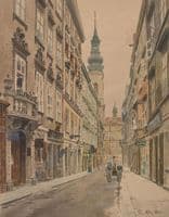 Ansicht der Sonnenfelsgasse, Wien