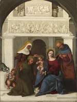 The Holy Family with Saint Francis
