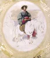 Queen Victoria on a highland Pony (unfinished)