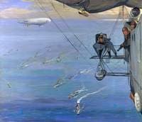 A Convoy, North Sea: From NS 7, Painted from an Airship off the Coast of Norway