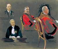 Sir Frank Bowater, W. T. Boston, Sir Hugh Turnbull and Lord Marshall of Chipstead