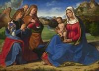 Virgin and Child Adored by Two Angels