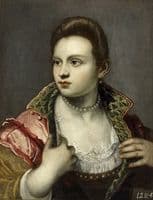 Lady covering her breast
