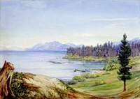 Another View of Lake Tahoe and Nevada Mountains, California