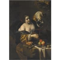 Young Woman Pouring Wine