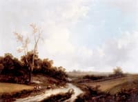 View of a Shepherd on a Path