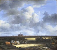 View of Haalem from the North-West with the Bleaching Fields in the Foreground