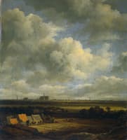 View of Haalem from the North-West with the Bleaching Fields in the Foreground
