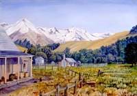 Castle Hill Station with a Beech Forest, New Zealand