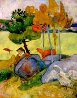 Breton Boy in a Landscape