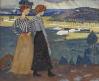 Young Girls in a Landscape