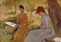 Girls Binding Garlands