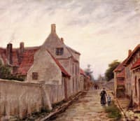 Street in Sluis, Holland