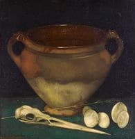 Pot with Heron Skull