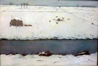 Snowy Landscape with Ditch