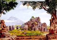 Idols and Temples at Brambanang, Java